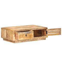 Table basse 90x60x29 cm Bois de manguier brut