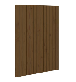 Tête de lit murale Marron miel 82,5x3x110 cm Bois massif de pin