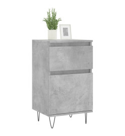 Buffets 2 pcs gris béton 40x35x70 cm bois d'ingénierie