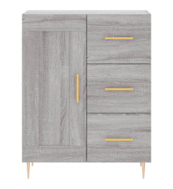 Buffet haut Sonoma gris 69,5x34x180 cm Bois d'ingénierie