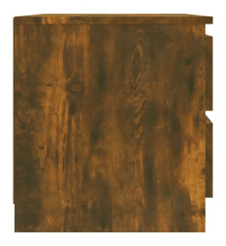 Table de chevet Chêne fumé 50x39x43,5 cm Bois d'ingénierie