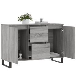 Buffet sonoma gris 104x35x70 cm bois d'ingénierie