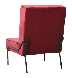 Chaise de relaxation 65x79x87 cm Rouge bordeaux Velours