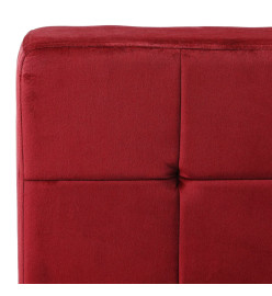 Chaise de relaxation 65x79x87 cm Rouge bordeaux Velours