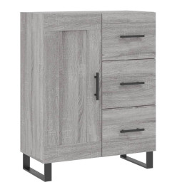 Buffet haut Sonoma gris 69,5x34x180 cm Bois d'ingénierie