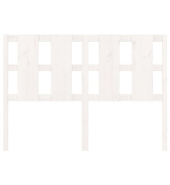 Tête de lit Blanc 125,5x4x100 cm Bois massif de pin