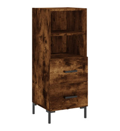 Buffet Chêne fumé 34,5x34x90 cm Bois d'ingénierie