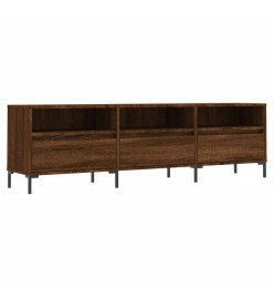 Meuble TV chêne marron 150x30x44,5 cm bois d'ingénierie