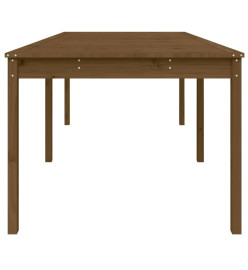 Table de jardin marron miel 203,5x100x76 cm bois massif de pin