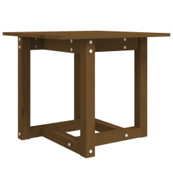 Table basse Marron miel 50x50x45 cm Bois massif de pin