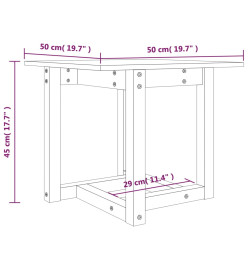 Table basse Marron miel 50x50x45 cm Bois massif de pin