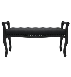 Banc Noir 110x45x60 cm Velours