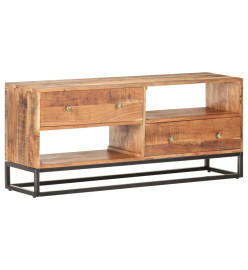 Meuble TV 120x30x50 cm Bois d'acacia brut