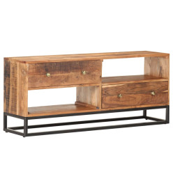 Meuble TV 120x30x50 cm Bois d'acacia brut