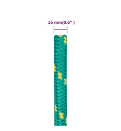 Corde de bateau Vert 16 mm 250 m Polypropylène