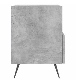 Table de chevet gris béton 40x35x47,5 cm bois d’ingénierie