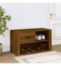 Armoire à chaussures Chêne marron 80x35x45 cm Bois d'ingénierie