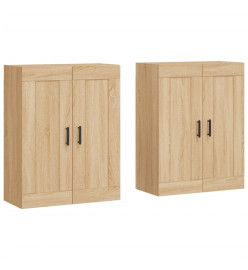 Armoires murales 2 pcs chêne sonoma bois d'ingénierie