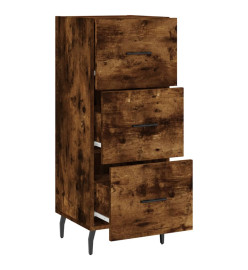 Buffet Chêne fumé 34,5x34x90 cm Bois d'ingénierie