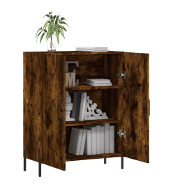 Buffet chêne fumé 69,5x34x90 cm bois d'ingénierie