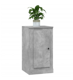 Buffet gris béton 37,5x35,5x67,5 cm bois d'ingénierie