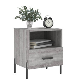 Tables de chevet 2 pcs gris sonoma 40x35x47,5 cm