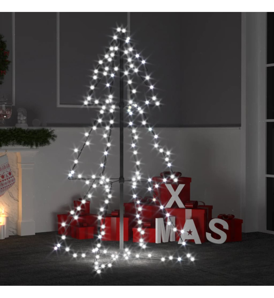 Arbre de Noël cône 160 LED d'intérieur/d'extérieur 78x120 cm