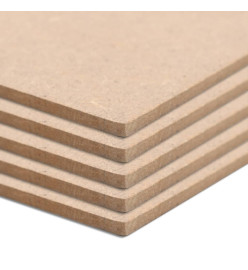 Plaques de MDF 8 pcs Carré 60x60 cm 12 mm