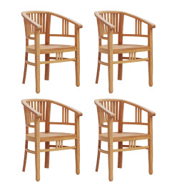 Ensemble à dîner de jardin 5 pcs Bois de teck massif