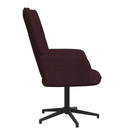 Chaise de relaxation avec tabouret Violet Tissu