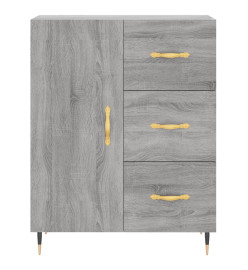 Buffet haut Sonoma gris 69,5x34x180 cm Bois d'ingénierie