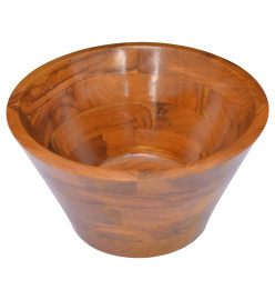 Lavabo Bois de teck massif Φ40x20 cm