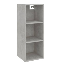 Armoire murale Gris béton 34,5x32,5x90 cm Bois d'ingénierie