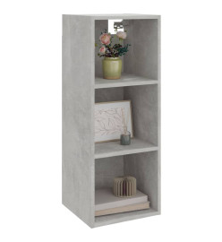 Armoire murale Gris béton 34,5x32,5x90 cm Bois d'ingénierie