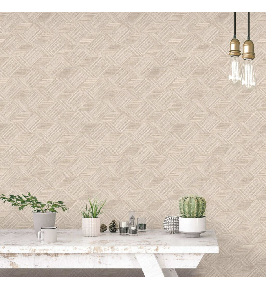 Evergreen Papier peint Wicker Natural Beige