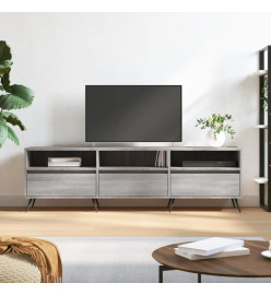 Meuble TV sonoma gris 150x30x44,5 cm bois d'ingénierie