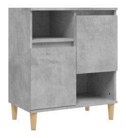 Buffets 2 pcs gris béton 60x35x70 cm bois d'ingénierie