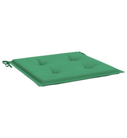 Coussins de chaise de jardin 6 pcs vert 50x50x3 cm tissu oxford