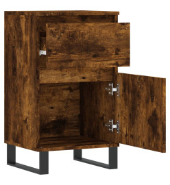 Buffet chêne fumé 40x35x70 cm bois d'ingénierie