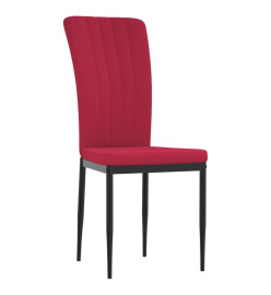 Chaises à manger lot de 4 Rouge bordeaux Velours