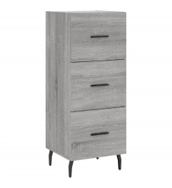 Buffet haut Sonoma gris 34,5x34x180 cm Bois d'ingénierie