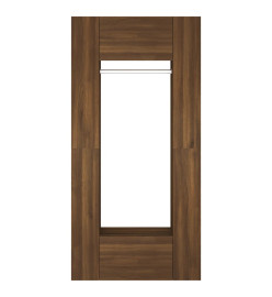 Armoires de couloir 2 pcs Chêne marron Bois d'ingénierie