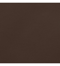 Voile de parasol Tissu Oxford triangulaire 5x6x6 m Marron