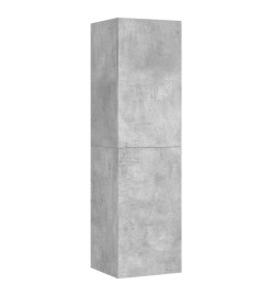 Meuble TV Gris béton 30,5x30x110 cm Aggloméré