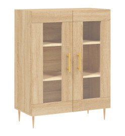 Buffet chêne sonoma 69,5x34x90 cm bois d'ingénierie