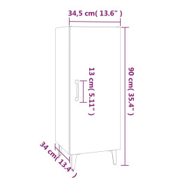 Buffet Sonoma gris 34,5x34x90 cm Bois d'ingénierie