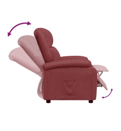 Fauteuil inclinable Rouge bordeaux Similicuir