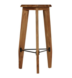 Tabourets de bar lot de 2 bois d'acacia massif