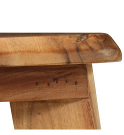 Tabourets de bar lot de 2 bois d'acacia massif