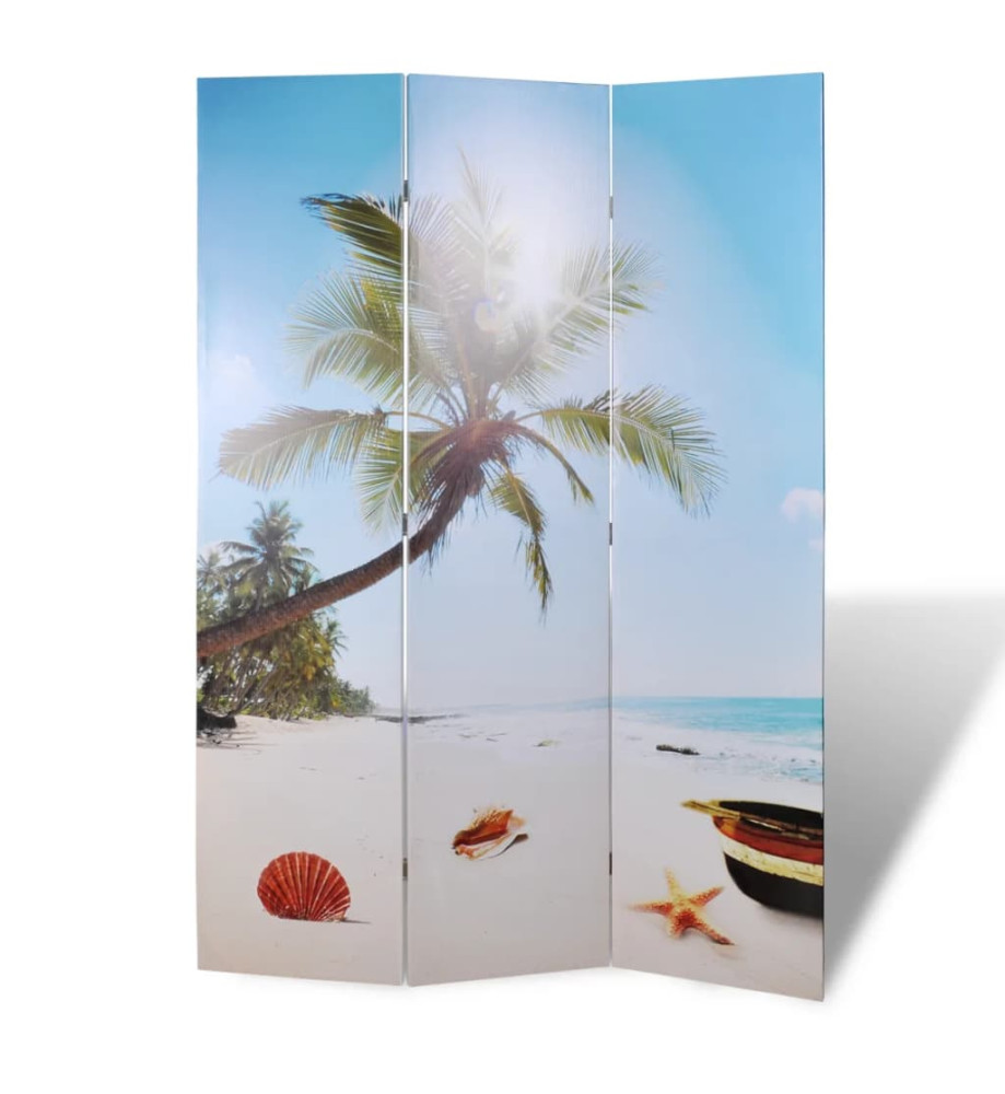 Cloison de séparation pliable 120 x 170 cm Plage